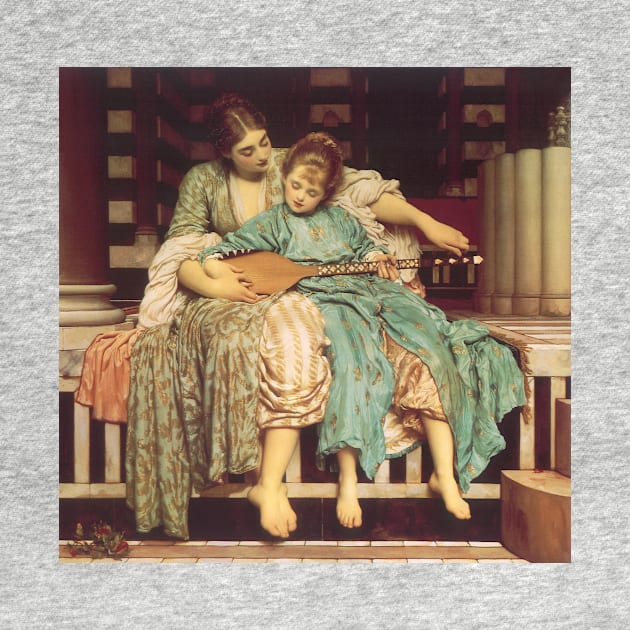 The Music Lesson by Lord Frederic Leighton by MasterpieceCafe